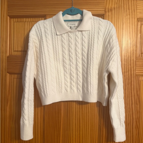 BRAND NEW Banana Republic Perfectly Soft Cable Sweater | White | Small - Picture 2 of 6